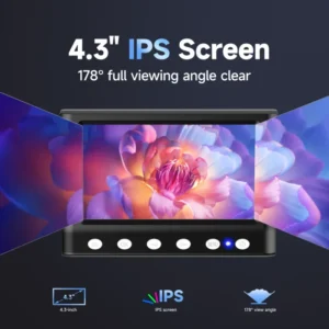 RIEVBCAU 4.3'' Digital Microscope 1080P HD Coin Microscope with 8 LEDs, 1000X Coin Magnifier Video Microscope,Windows Compatible 2