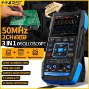 FNIRSI 2C23T 2C53T Upgrade 50MHz Handheld Digital Oscilloscope Multimeter Signal Generator  3 in 1 Dual Channel Automotive Tools 1