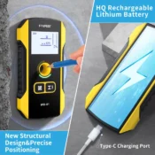 FNIRSI WD-01 Metal Detector Wall Scanner with Newly Designed Positioning Hole for AC Live Cable Wires Metal Wood Stud Find 5