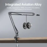 RIEVBCAU Flexible Microscope Arm Stand，Adjustable Metal Bracket Coin Microscope Mount Compatible with DM4 DM7 DM9 MS1 MS3 3