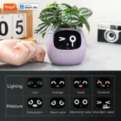 Tuya Ivy Smart Planter,Endless Fun Over 49 Rich Expressions,7 smart sensors,AI Chips Make Raising Plants Easy and Fun 4
