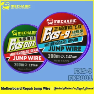 【MECHANIC】 FXS-9 FXS001 0.01/0.02mm Copper 99.6% Insulated Fly Line jump wire for Motherboard Fingerprint Sensor Chip Reparation 1