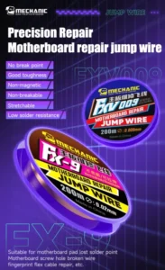 【MECHANIC】  FX-9 FXV009 Motherboard Repair Jumper Wire Fingerprint Welding Point Repair Line 200m For Phone CPU PCB Chip Repair 2