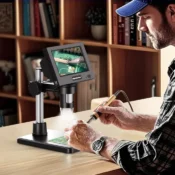 Digital Microscope 4.3" LCD USB Coin Microscope 1000X 1080P Error Coin Magnifier with 8 Adjustable LEDs Microscopio for Repair 6