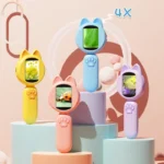 2 inch Children Microscope Pocket Microscope  Portable Electric Digital Magnifying glass with 8LEDs STEM Microscope Outdoor Gift 2