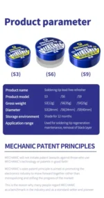 【MECHANIC】 S Series Lead-free Soldering Tip Refresher Welding Flux Cream For Phone Repair Solder Tips  Head Resurrection 6