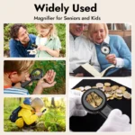 Microscope for Kids Adults 1000X Digital Magnifying Glass with Light USB Handheld Coin Magnifier for Collectors, PCB Repair 4