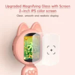 2 inch Children Microscope Pocket Microscope  Portable Electric Digital Magnifying glass with 8LEDs STEM Microscope Outdoor Gift 3