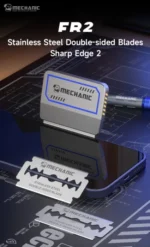 【MECHANIC】 FR2 Stainless Steel Double-Edged Utility Knife for Glass Film Leather Cutting Mobile Repair High Hardness Safe Holder 2