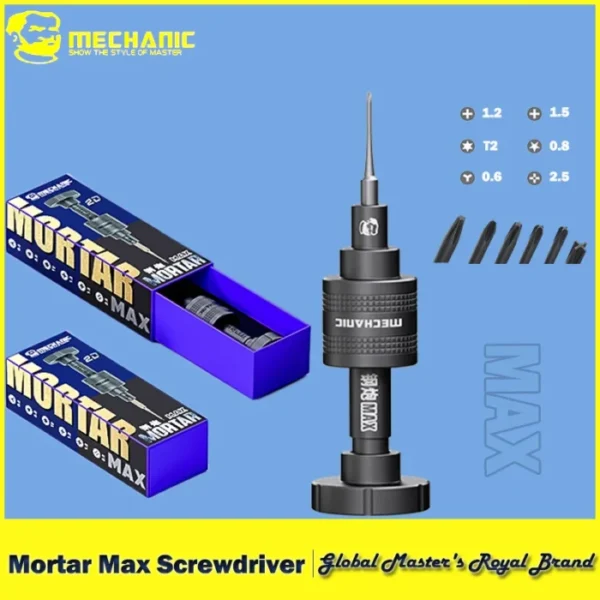 【MECHANIC 】Screwdriver Mortar MAX For iPhone Notebook Watch And Glasses Repair With Magnetic Screwdriver Set Cross Y-type Torx 1
