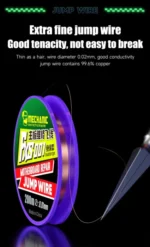 【MECHANIC】 FXS-9 FXS001 0.01/0.02mm Copper 99.6% Insulated Fly Line jump wire for Motherboard Fingerprint Sensor Chip Reparation 5