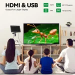 RIEVBCAU 10.1" HDMI Digital Microscope 1300x Soldering Microscope with Polarizer Lens 24MP LCD Digital Microscope PC/TV View 4