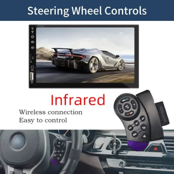 7“ Car Radio 1 Din Carplay Android Auto Multimedia Player HD Touch Screen FM AUX Input Bluetooth MirrorLink Universal Autoradio 5