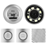 Wireless Handheld Digital Microscope 1000X Portable USB WiFi Microscopes MS4 Magnifier With 8 LED Bracket For Android IOS PC 4