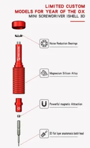【MECHANIC】 iShell 3D Screwdriver Set Precision Magnetic Non-Slip Disassemble Toolkit Device for iPhone Samsung Phone Repair Tool 5