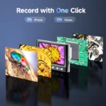 RIEVBCAU 4.3'' Digital Microscope 1080P HD Coin Microscope with 8 LEDs, 1000X Coin Magnifier Video Microscope,Windows Compatible 4