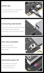 MECHANIC Max28 Battery Activation Detection Board for IPhone 6G-16 Pro Max Android Battery Fast Charge One-click Activation Tool 4