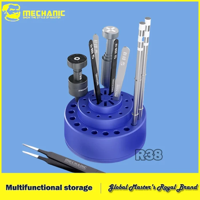 【MECHANIC】 R38 360° Rotatable Multi-functional Repair Tool Storage Rack Multi-hole Slot Storage Classification Storage Box Tool 1 【MECHANIC】 R38 360° Rotatable Multi-functional Repair Tool Storage Rack Multi-hole Slot Storage Classification Storage Box Tool 1