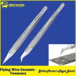 【MECHANIC】Flying Wire Ceramic Tweezers SM-11 Straight Tip SM-17 Curved Anti Static High Precision Interchangeable Head Tweezer 1