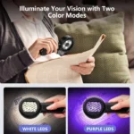 RIEVBCAU Digital Microscope 100X Coin Microscope with 2-inch Screen  Magnifying Glass with Light （White & UV）Windows Compatible 6