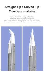 【MECHANIC】Flying Wire Ceramic Tweezers SM-11 Straight Tip SM-17 Curved Anti Static High Precision Interchangeable Head Tweezer 5