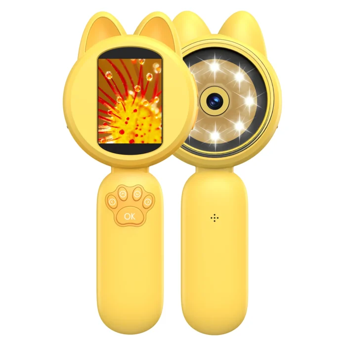 Magnifying Glass for Kids 100X Handheld Microscope with 2" LCD Scrren Kids Magnifer with 8 LEDs,Christmas Birthday Gifts for Kid 1 Magnifying Glass for Kids 100X Handheld Microscope with 2" LCD Scrren Kids Magnifer with 8 LEDs,Christmas Birthday Gifts for Kid 1