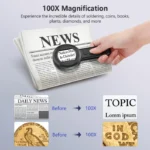 2INCH Digital Microscope for Adults 1000X Handheld Coin Magnifier with Light Portable Trichome Magnifying Glass,PC View（HM020) 4