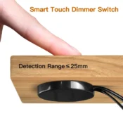 12V-24V Penetrable 25mm Wood Panel Smart Touch Sensor LED Light Switch Control Hand Sweep Control Dimmable Touch Dimmer Switch 1