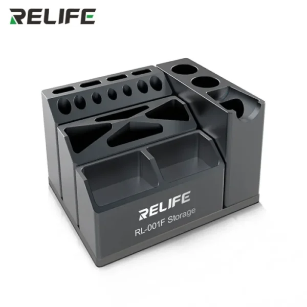 RELIFE RL-001F Combined Storage Box Aluminum Alloy Mobile Phone Repair Tweezers Screwdriver Screw Parts Multifunctional Storage 4