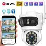 HFWVISION 9MP Wifi Security surveillance PTZ Camera Outdoor HD 3MP 3 Lens 3 Screen Ai Human Auto Tracking Smart Home CCTV Camera 1