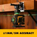 DEKO 16 Lines 4D Self-Leveling Laser Level 360 Horizontal and Vertical Cross Line Green Laser Beam with Tripod Power Tools 6