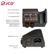 JCD 8898 Soldering Station 750W 2 in 1 Soldering Iron Hot Air Gun Rework Welding Station For Phone BGA SMD Welding Repair Tools 2