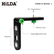 HILDA Mini Laser Level Wall Bracket Adjustable 180° For 1/4 1