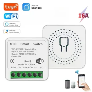 Tuya 16A MINI Wifi Switch DIY 1-way Remote Control Timer Relay Automation For Smart Life Work With Alexa Google Home Alice 1
