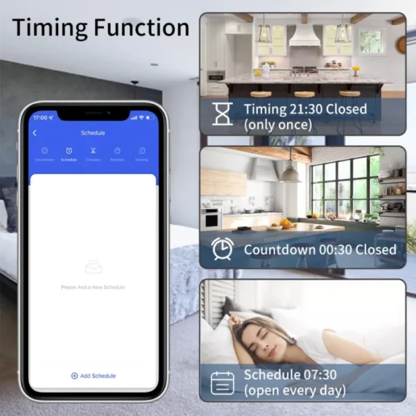 Tuya WiFi Smart Light Switch 16A 433MHz Wireless Remote Control  Relay Controller Voice Control Works With Alexa Google Home 5