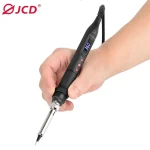 JCD Soldering Iron Kit 80W LCD Digital Display Adjustable Temperature With Switch Portable iron 220V/110V Welding Tools 908U 4