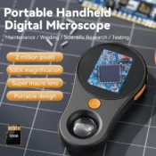2.0inch 500X Digital Microscope 1080P Video Coin Microscopio with Magnifying Glass Wiht 8Leds for Electronics Repair Windows/Mac 1