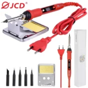 JCD 220V 80W LCD Electric Soldering Iron 908S Adjustable Temperature Soldering Iron with Quality Soldering Iron Tips and Kits 1