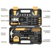 DEKO 62Pcs edc Professional Woodworking Tool Set Screwdriver Socket Scissors Knife Multi Tools Kit for Home DIY Car Repair 2