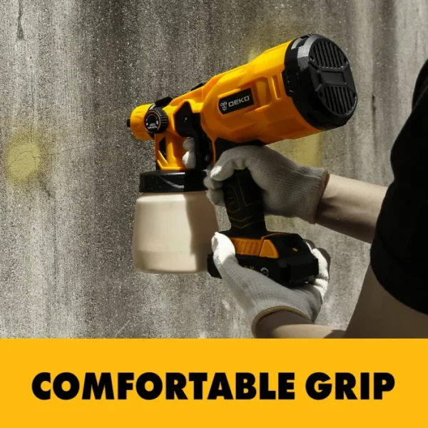 DEKO Spray Gun, 20V/220V High Power Home Electric Paint Sprayer, NO akku 3 Eizzle Easy Spraying Clean Perfect for Beginner 6