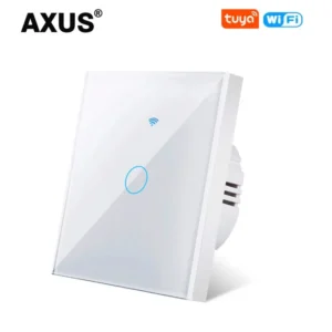 Tuya WiFi Smart Switch Works With Alexa No Neutral Wire Wireless RF433Mhz Remote Wall Touch Sensor Lightes Switch 1/2/3Gang 9