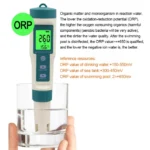 8 IN 1 Water Quality Tester PH Test Pen Salinity/PH/TDS/EC/ORP/SG/H2/TEMP Drinking Water Test Analysis Instruments For Aquarium 5