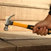 DEKO DKMT128/DKMT196 Home DIY Tool Set Auto Repair Combination Package Hand Tool Kit with Plastic Tool box, Screwdriver, Hammer 6