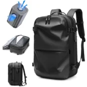 Men Travel Backpack vacuum compression 17 inch Laptop Backpack Business Large Capacity school Backpack Expanded Hiking backpack 1