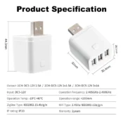 Smart Zigbee WIFI Micro USB Adaptor Switch 5V Mini 1 2 3 USB Power Adaptor APP Timing Control Works with Alexa Google Home Tuya 6