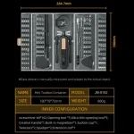 JAKEMY JM-8192 180 in 1 Precision Screwdriver Tool Set Magnetic CR-V Bits Mobile Phone Computer Tablet Glasses Repair Hand Tools 4