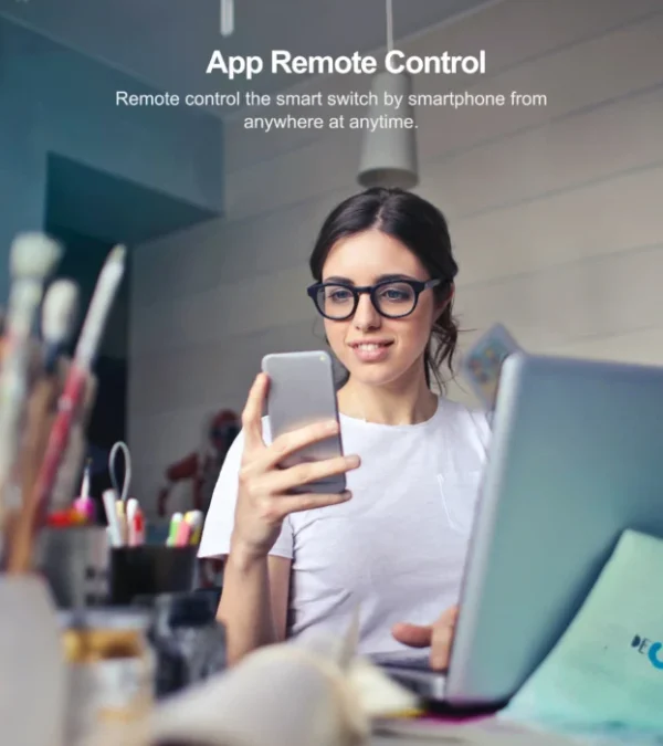 Tuya WiFi US Smart Light Switch Wall Touch Switch  Neutral wire/No Neutral wire Required 120 Type Work with Alexa, Google Home 5