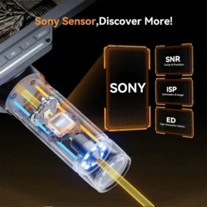 Elikliv EDM202 Flex Digital Microscope with Flex Arm 2000X 10.1"HDMI Soldering Electronics Microscope for PCB Inspection Repair 2