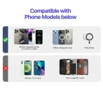 magsafe wallet find my built-in find my location wallet tracker tag for iPhone 12/13/14/15/16/17 with wireless rechargeable 6