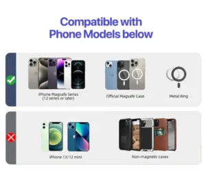 magsafe wallet find my built-in find my location wallet tracker tag for iPhone 12/13/14/15/16/17 with wireless rechargeable 6